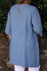 Tunique lin bleue Emma et pantalon Gabriel