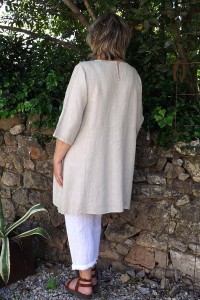 Tunique lin beige Emma et pantalon Gabriel