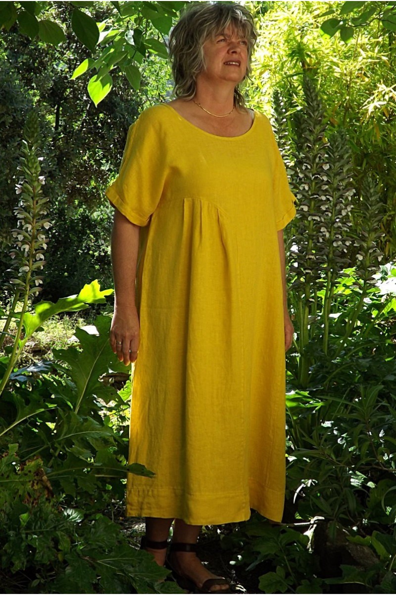 Robe lin Eurydis tournesol Robe lin Eurydis tournesol
