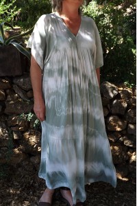 Robe Anastasia Oversize Tie and Dye kaki