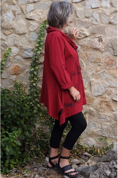 Tunique coton grande taille garance Alice et jegging Sam