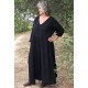 Robe coton grande taille Antoinette noire