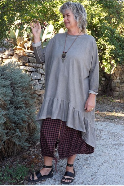 Jupe Agathe marsala et robe Marion
