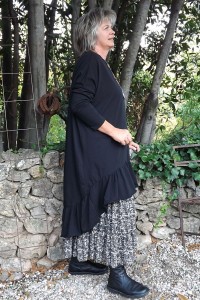 Robe grande taille Marion noire