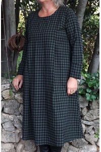 Robe en coton Augustine kaki