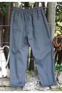 Pantalon toile de coton Gaby anthracite