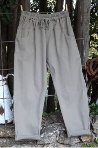 Pantalon toile de coton Gaby beige