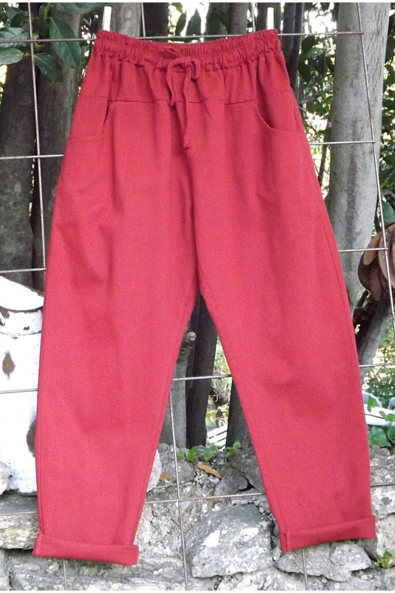 Pantalon En Toile Coton Bleu Lavande Pimkie Taille 38 - Neuf Sans étiquettes