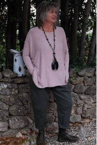 Pull fin grégoire grande taille et pantalon Gaby