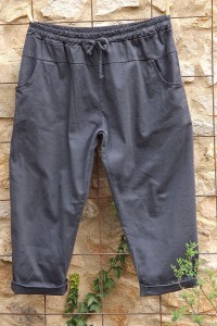 Pantalon toile coton Gaby  anthracite T 46 à 52