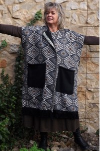 Veste grande taille sans manches et robe Adélie Charline