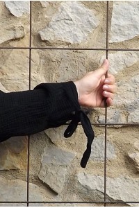 Robe en seersucker Angélique noire
