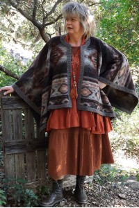 Liquette Joséphine rouille et robe seersucker Angélique