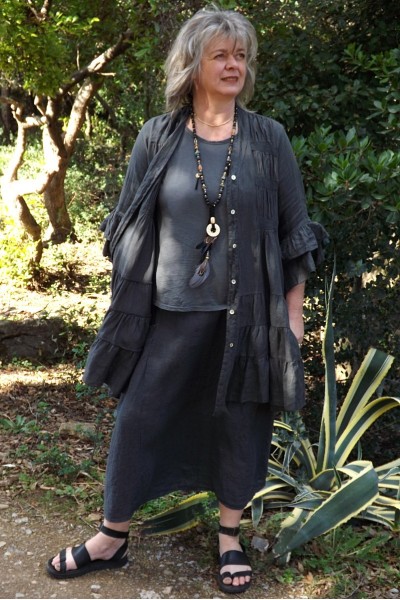 Veste lin Babette et jupe lin Amalie