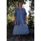 Chemise lin rayée bleue Bastiane et robe lin Philomène