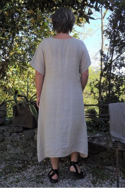 Robe longue lin beige Philomène