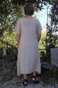 Robe longue lin beige Philomène