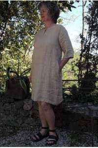 Robe lin couleur chanvre Suzon