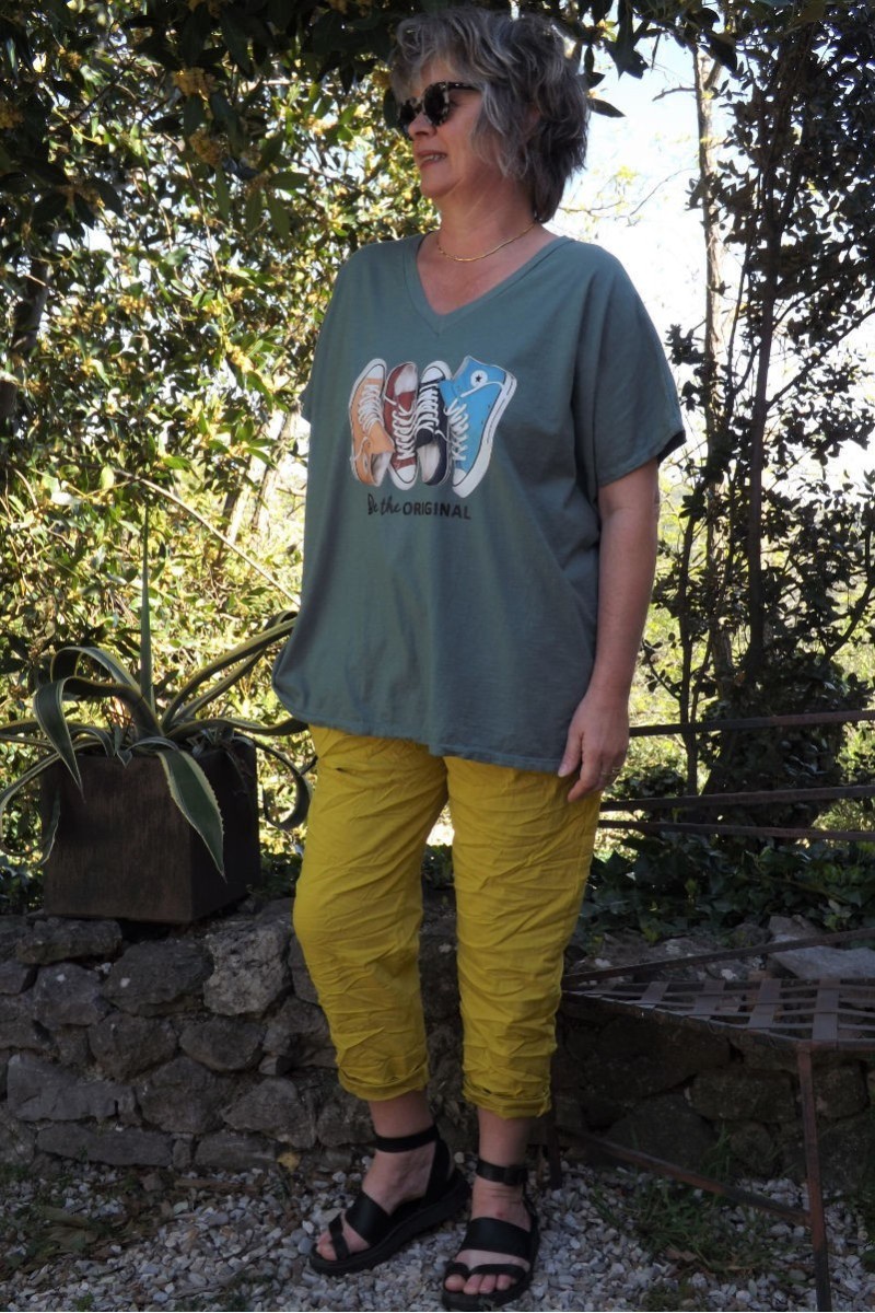 T-Shirt imprimé basket kaki et pantalon Tim T-Shirt imprimé basket kaki et pantalon Tim