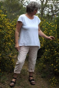 Pantalon grande taille Tim rose et T-Shirt Robin