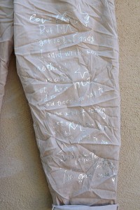 Pantalon grande taille Tim beige imprimé