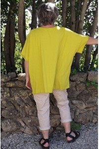 T-Shirt coton Max jaune carracci imprimé et pantalon Tim