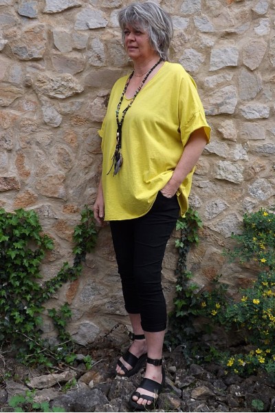 T-Shirt grande taille Gaston jaune