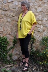 T-Shirt grande taille Gaston jaune