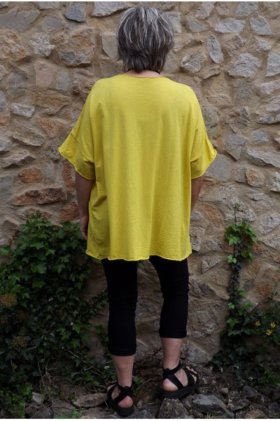 T-Shirt grande taille Gaston jaune