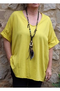 T-Shirt grande taille Gaston jaune
