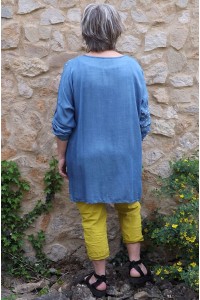 Tunique en Tencel Gladis jean clair et pantalon Tim