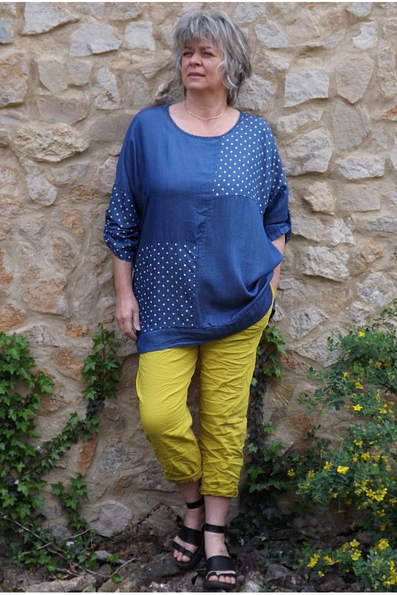 Tunique en jean femme grande taille 2025