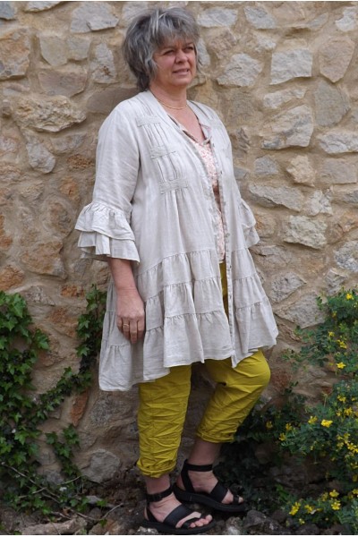 Veste lin Babette beige