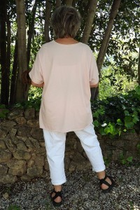 T-Shirt imprimé bohème rose poudré et pantalon Tim imprimé