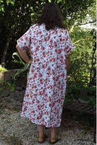 Robe longue lin grande taille Dorothée blanche