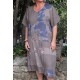 Robe longue lin grande taille Soizic taupe