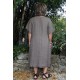 Robe longue lin grande taille Soizic taupe