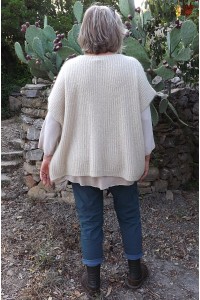 Pull sans manches Isidore beige