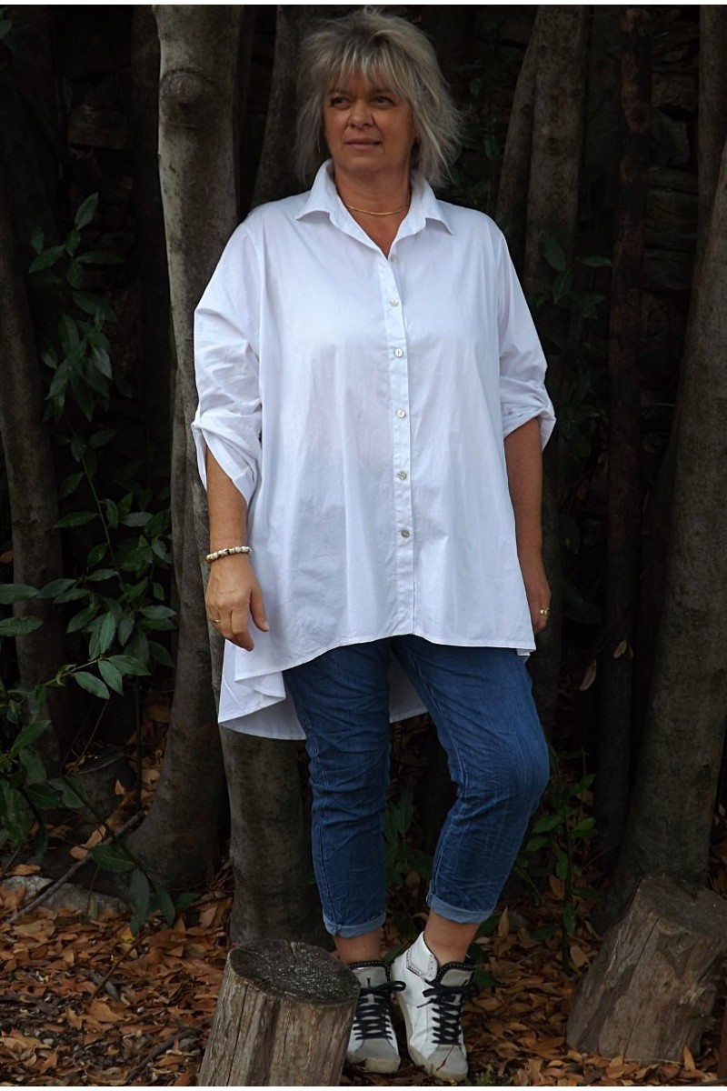 Chemise oversize Camille blanche