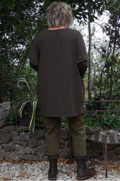 Sweat Oversize Mario chocolat et pantalon Tom