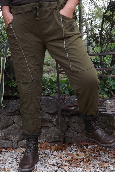 Pantalon grande taille Tom kaki et sweat Mario