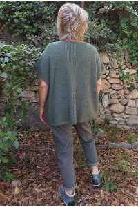 Pull sans manches Isidore kaki et pantalon Tom gris cendré
