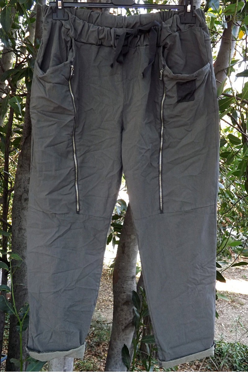 Pantalon grande taille Tom gris cendré Pantalon grande taille Tom gris cendré