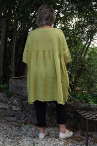 Tunique lin grande taille Marinette golden
