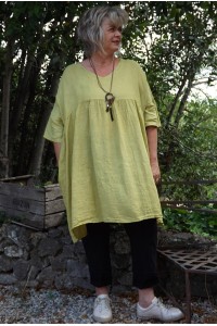 Tunique lin grande taille Marinette golden