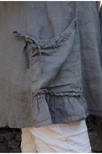Tunique lin grande taille Benjamine kaki