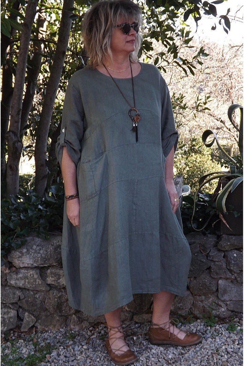 Robe lin grande 2025 taille made in italy