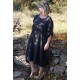 Robe longue lin grande taille Costine anthracite