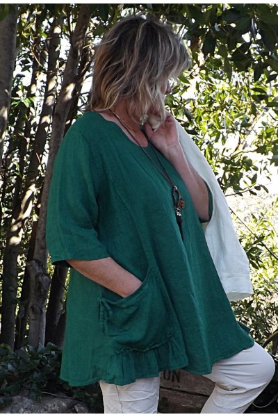 capital The beginning lose Tunique grande taille originale et tunique petite taille en lin ou coton. - le dressing de Béa capital The beginning lose Tunique grande taille originale et tunique petite taille en lin ou coton. - le dressing de Béa