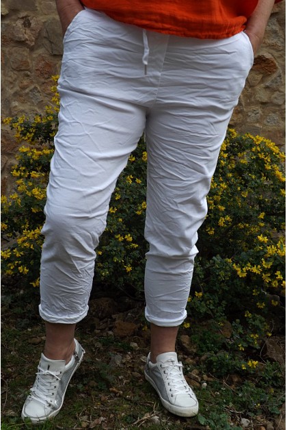 Pantalon Thèo blanc